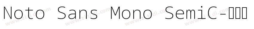 Noto Sans Mono SemiC字体转换